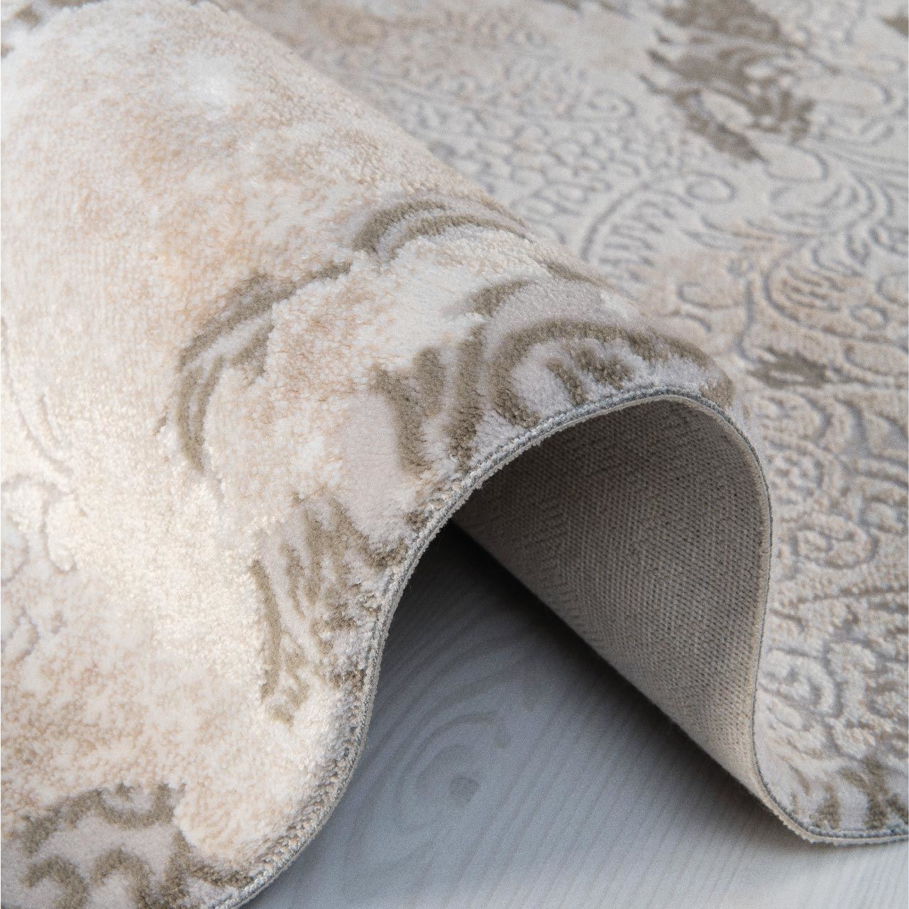 Krem Kahve Modern Halı DK96517