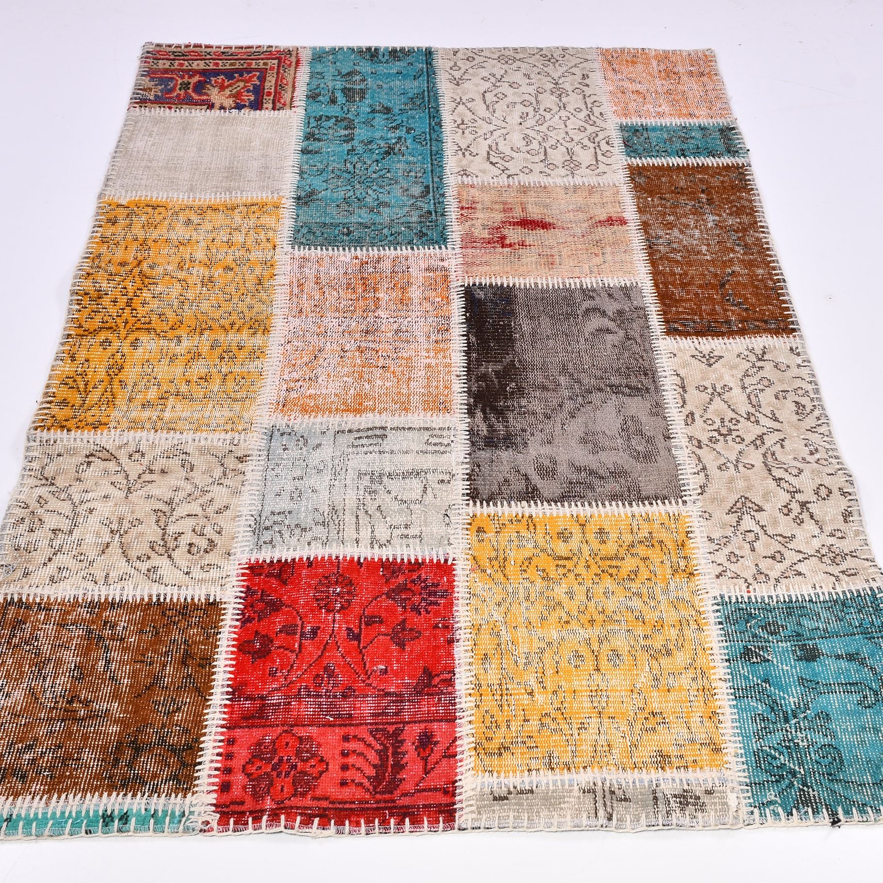 El Yapımı Patchwork Kilim DK63700 120x180