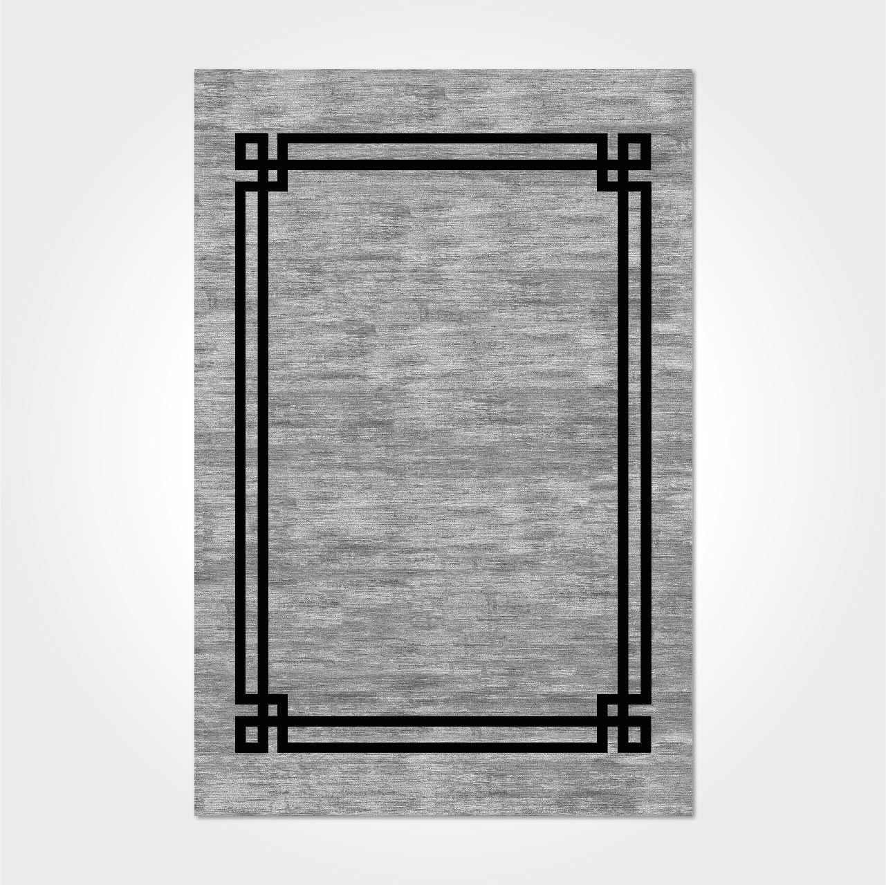 Antrasit Gri Modern Kilim - DK81210