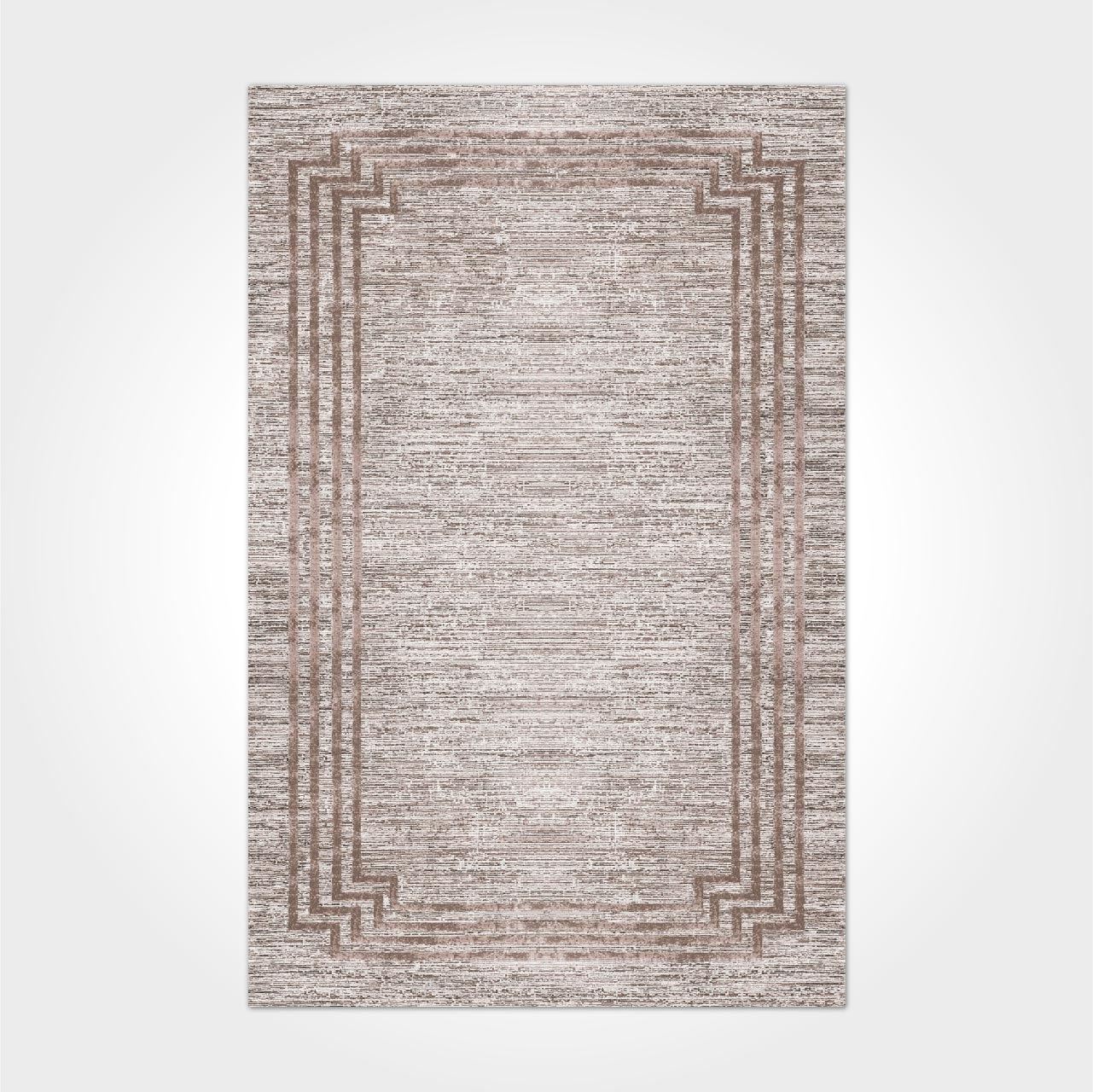 Kahve Bordürlü Modern Kilim - DK82038