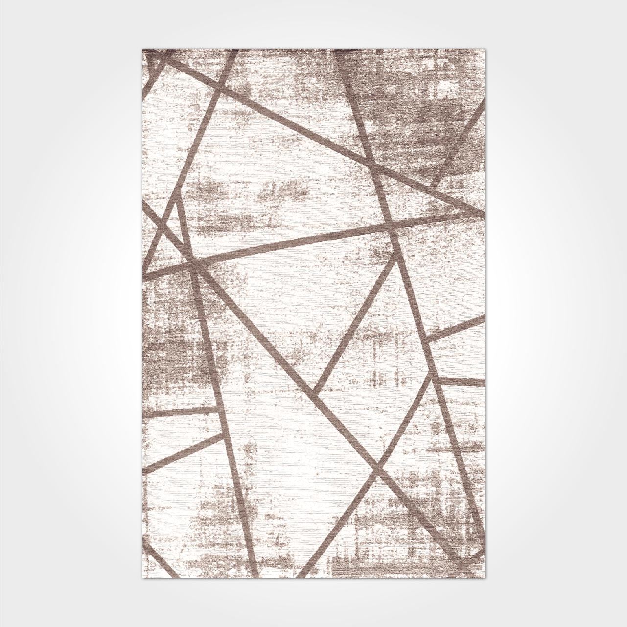 Kahve Geometrik Desen Kilim - DK82041