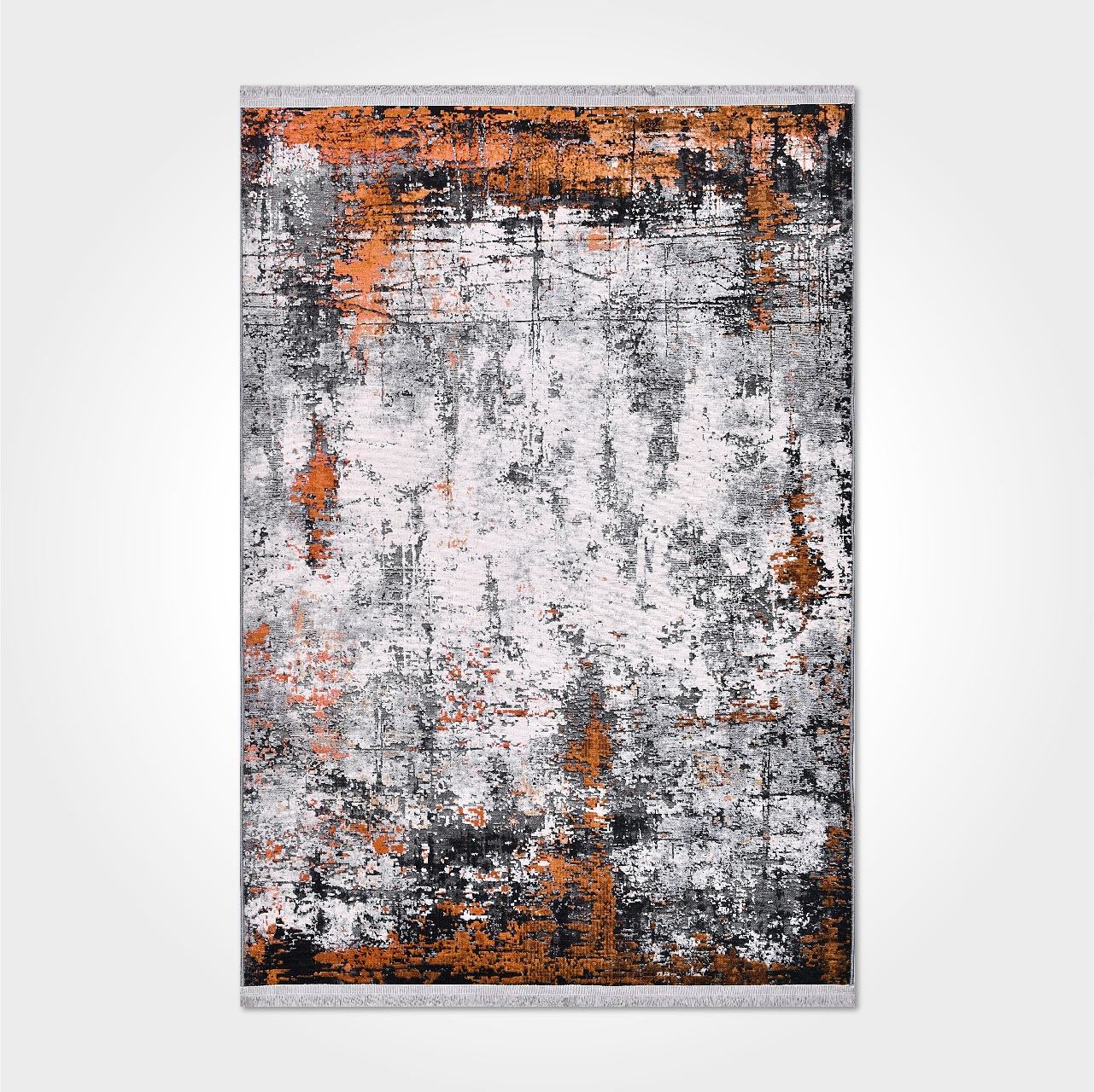 Terra Gri Modern Yıkanabilir Kilim - DK8204