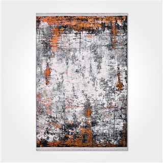 Terra Gri Modern Yıkanabilir Kilim - DK8204