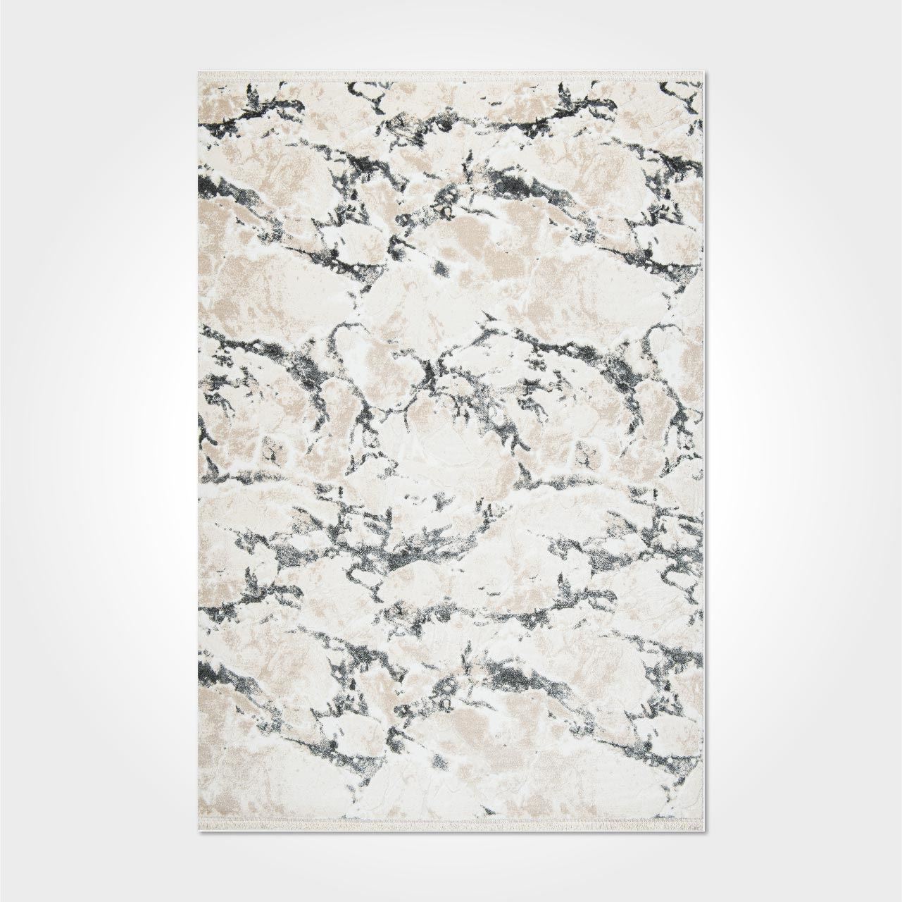 Bej Gri Modern Oturma Odası Halısı - DK92103