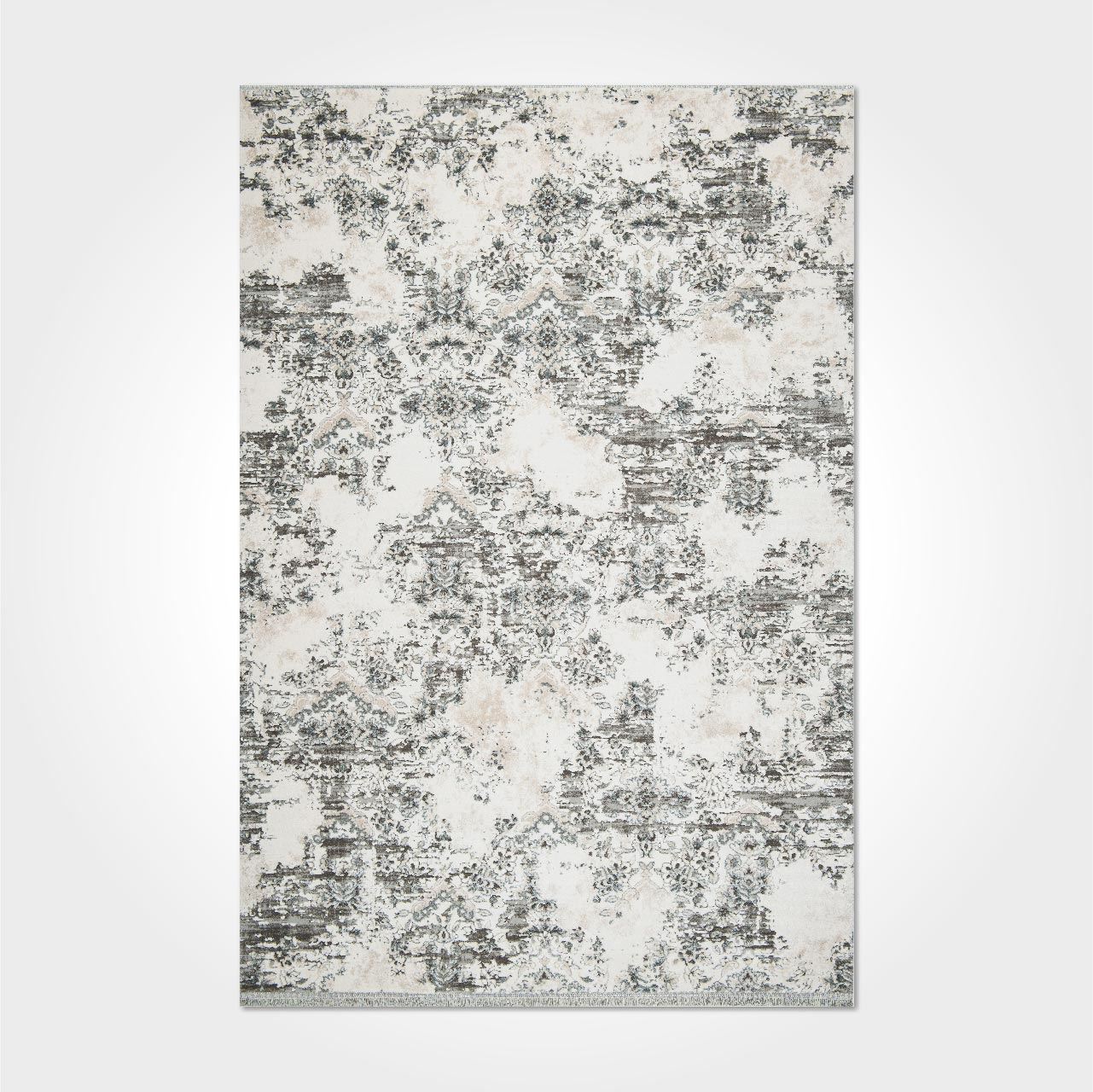 Gri Bej Modern Oturma Odası Halısı - DK92104