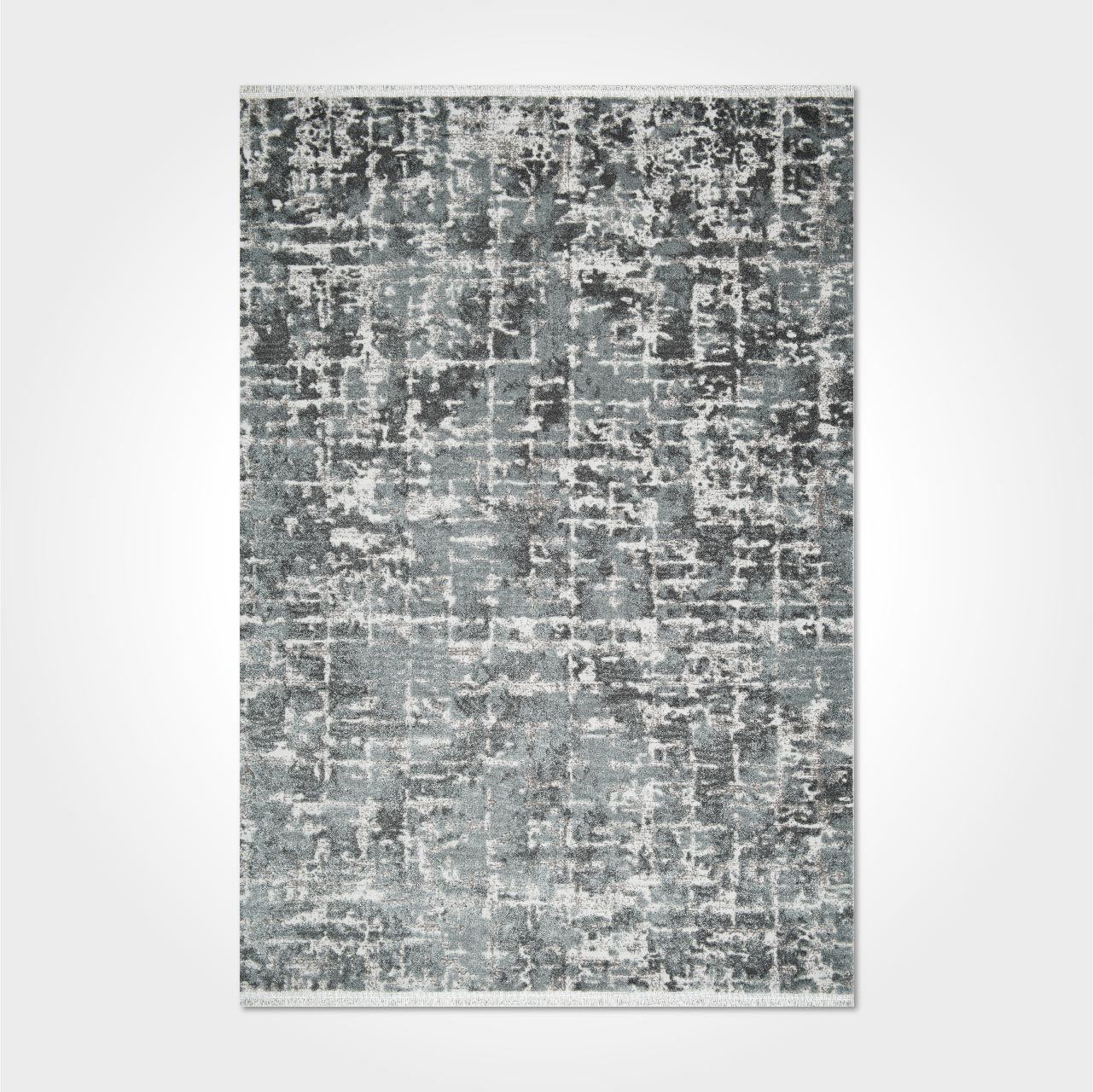 Gri Modern Oturma Odası Halısı - DK92105