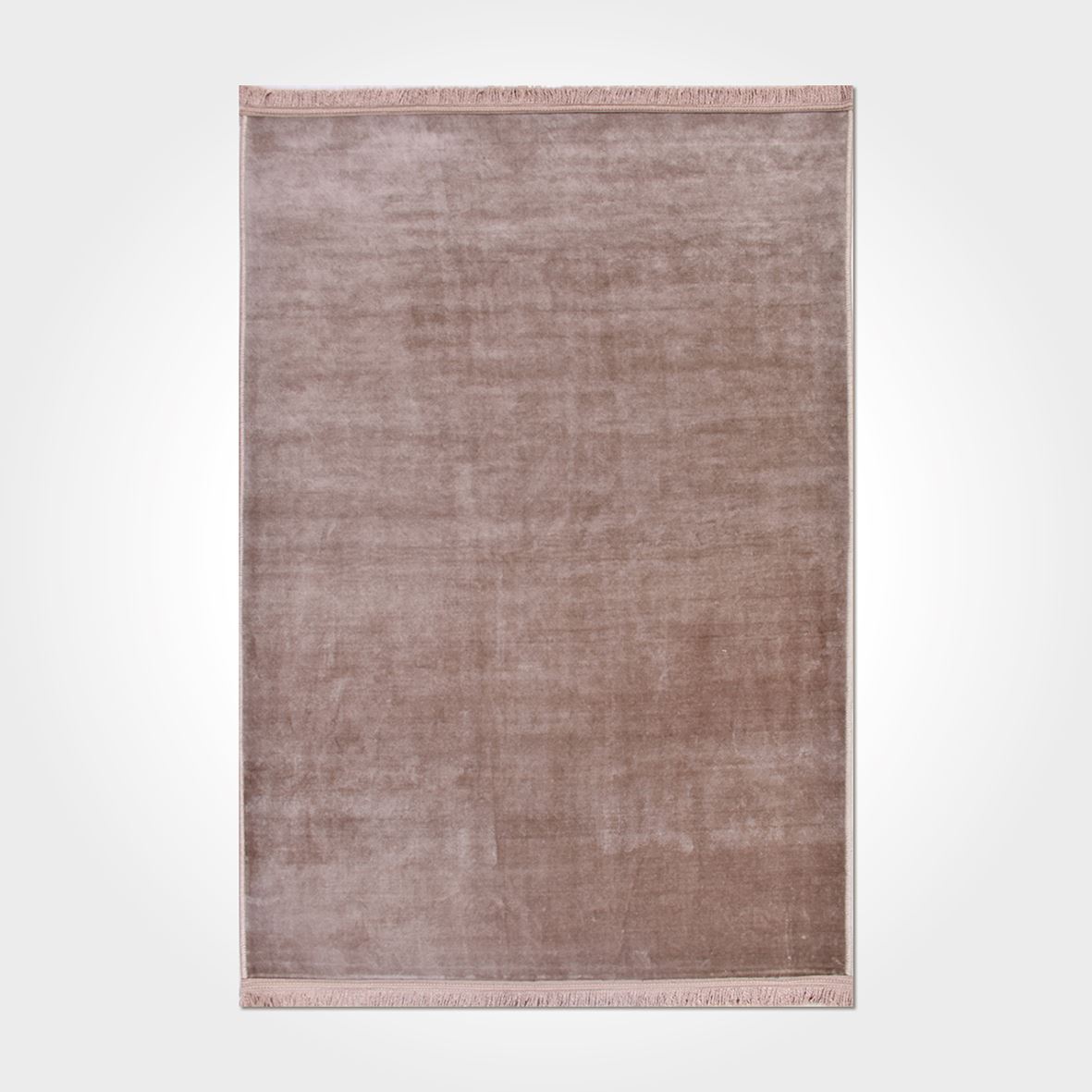 Soft Kahve Renkli Kaymaz Tabanlı Post Dokulu Modern Kilim - DK82501