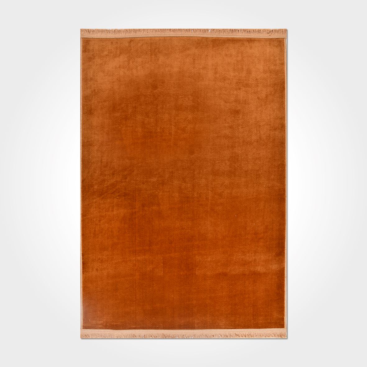 Soft Turuncu Renkli Kaymaz Tabanlı Post Dokulu Modern Kilim - DK82502