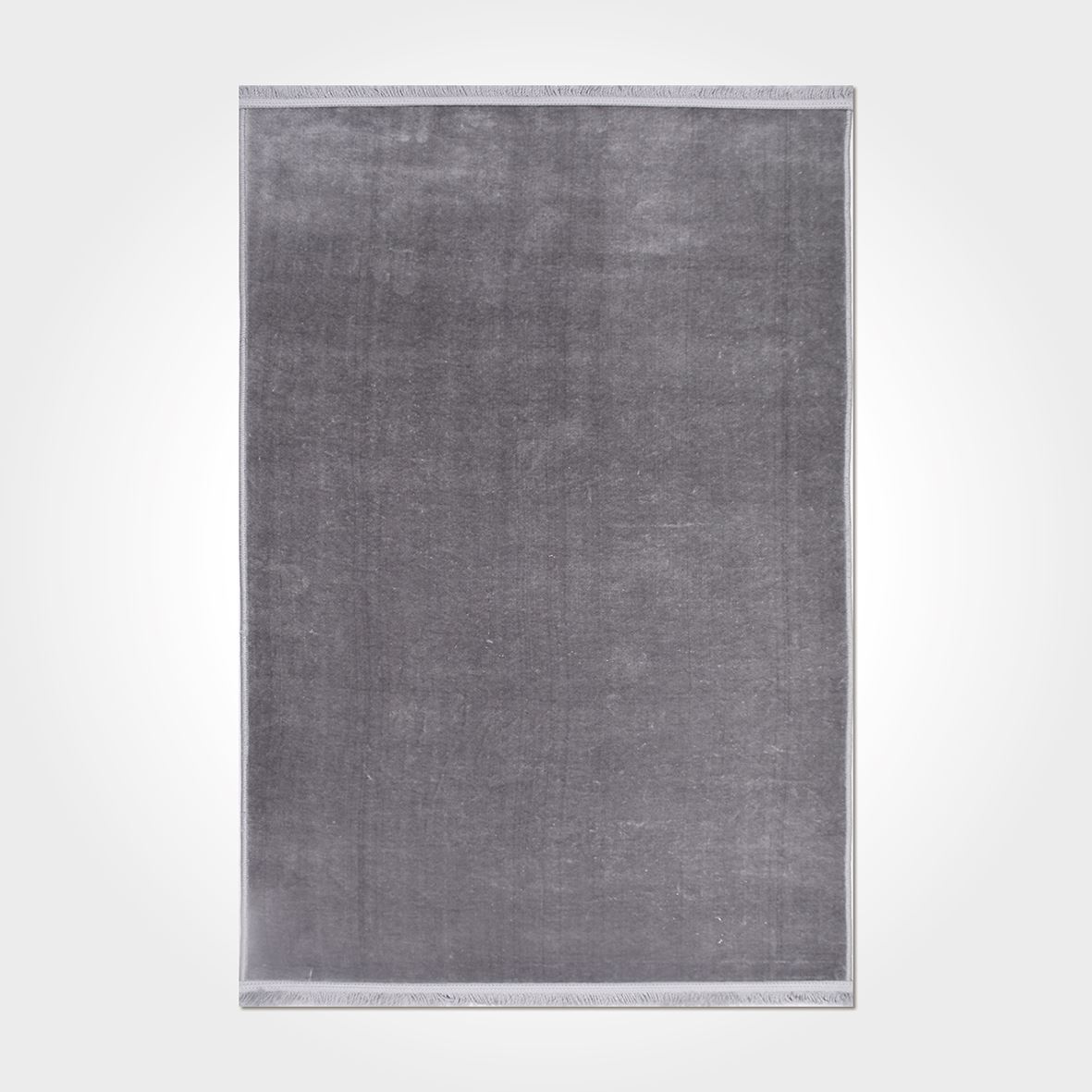 Soft Gri Renkli Kaymaz Tabanlı Post Dokulu Modern Kilim - DK82505