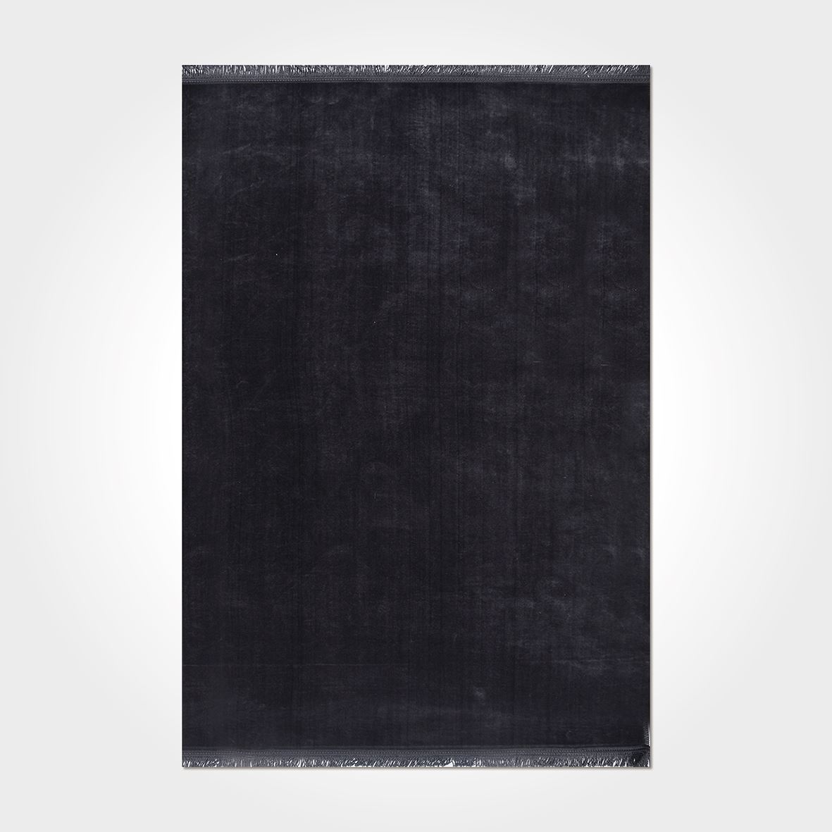 Soft Antrasit Renkli Kaymaz Tabanlı Post Dokulu Modern Kilim - DK82506