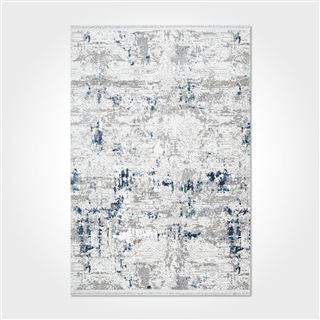 Gri Mavi Üst Kalite Modern Halı - DK92604