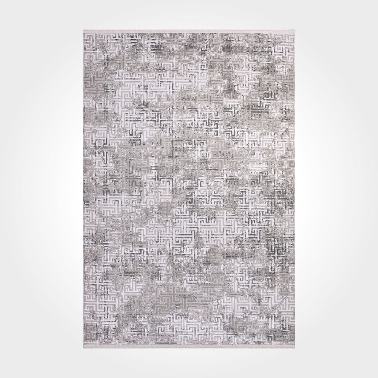 Gri Çizgili Modern Halı - DK95701