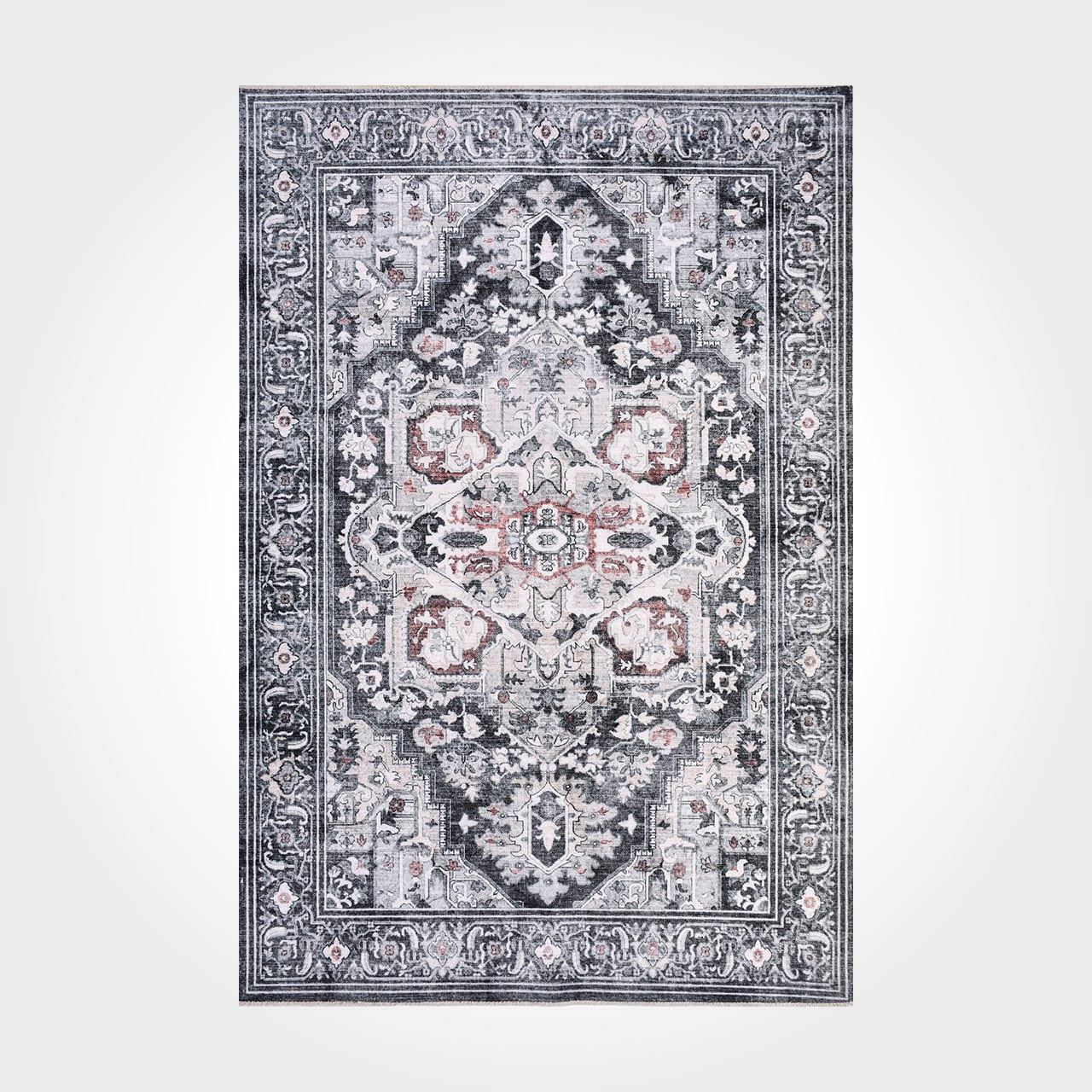 Gri Bordürlü Modern Kilim - DK85807