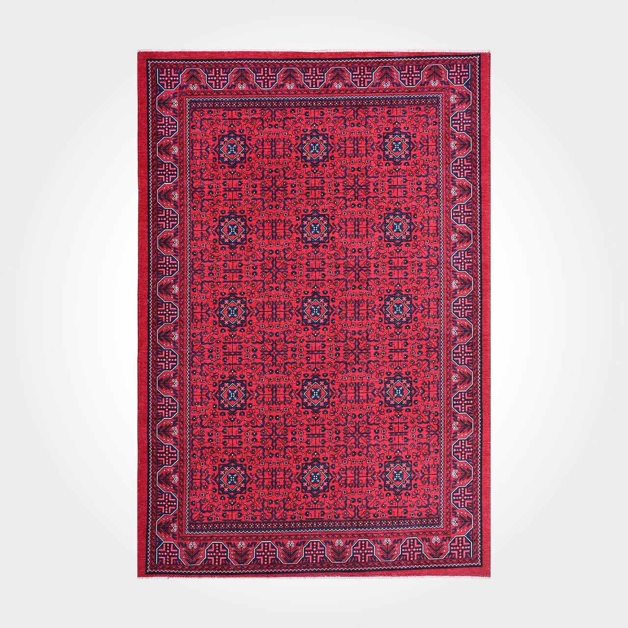 Kırmızı Lacivert Etnik Desen Kilim - DK85810