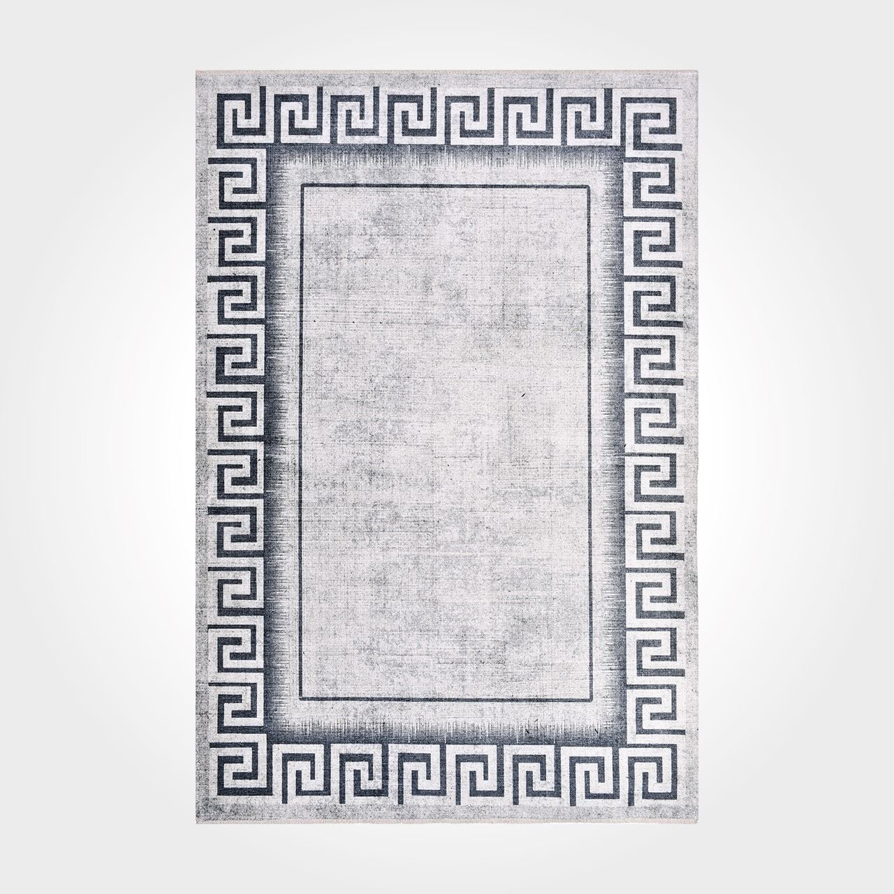 Gri Antrasit Bordürlü Kilim - DK85812