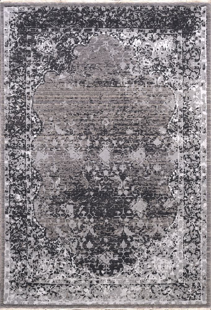 Dekozer Antrasit Gri Yün Halı - DK98034
