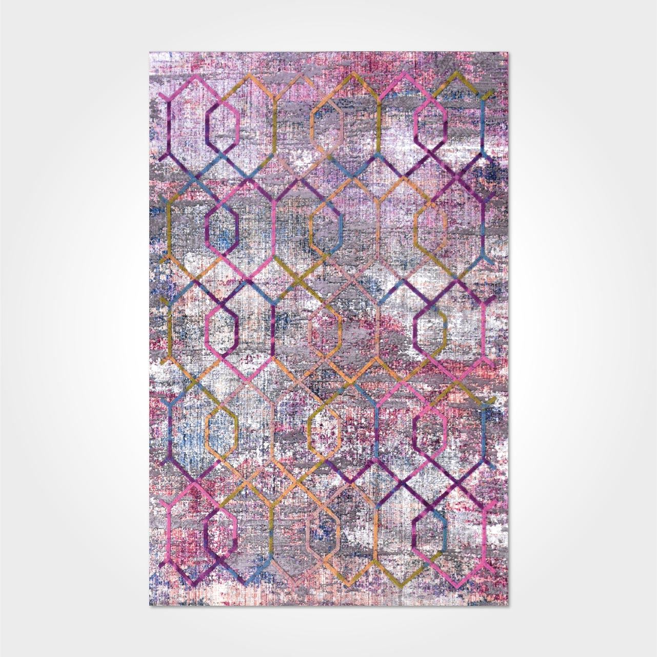 Pastel Tonlarda Modern Kilim - DK8803