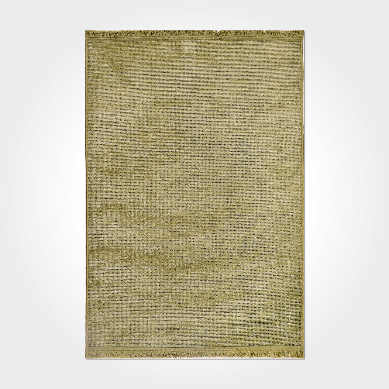 Yeşil Soft Renkli Kaymaz Tabanlı Modern Kilim - DK88204S
