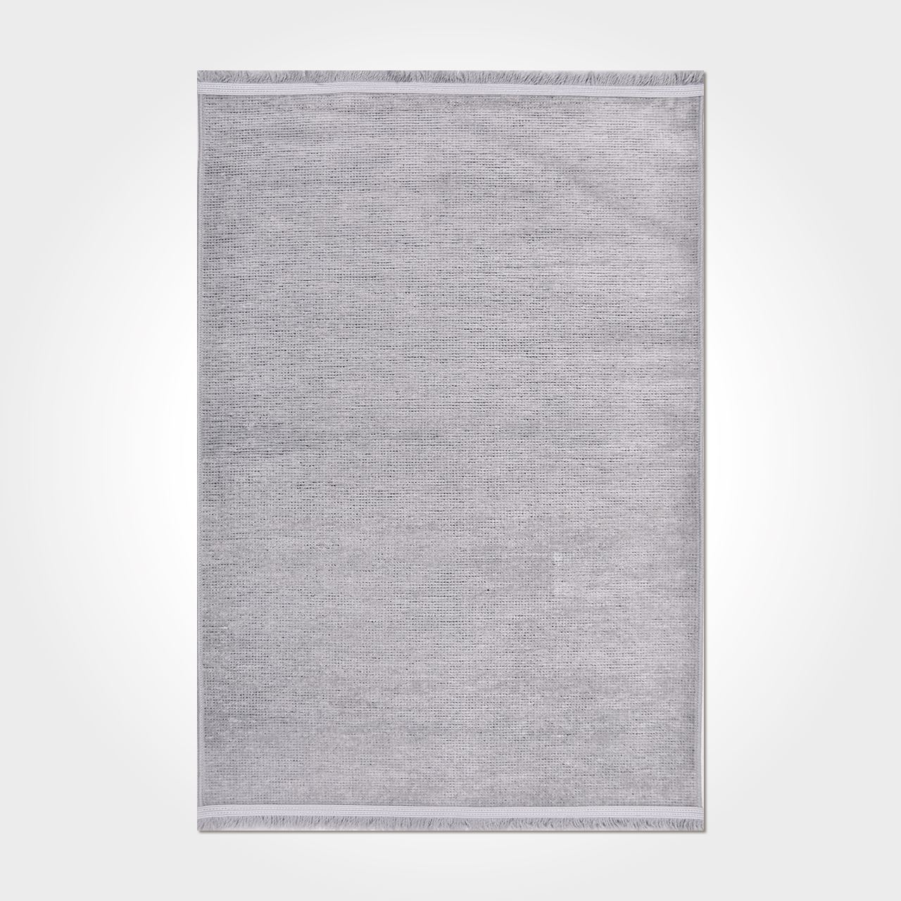 Gri Soft Renkli Kaymaz Tabanlı Modern Kilim - DK88205S