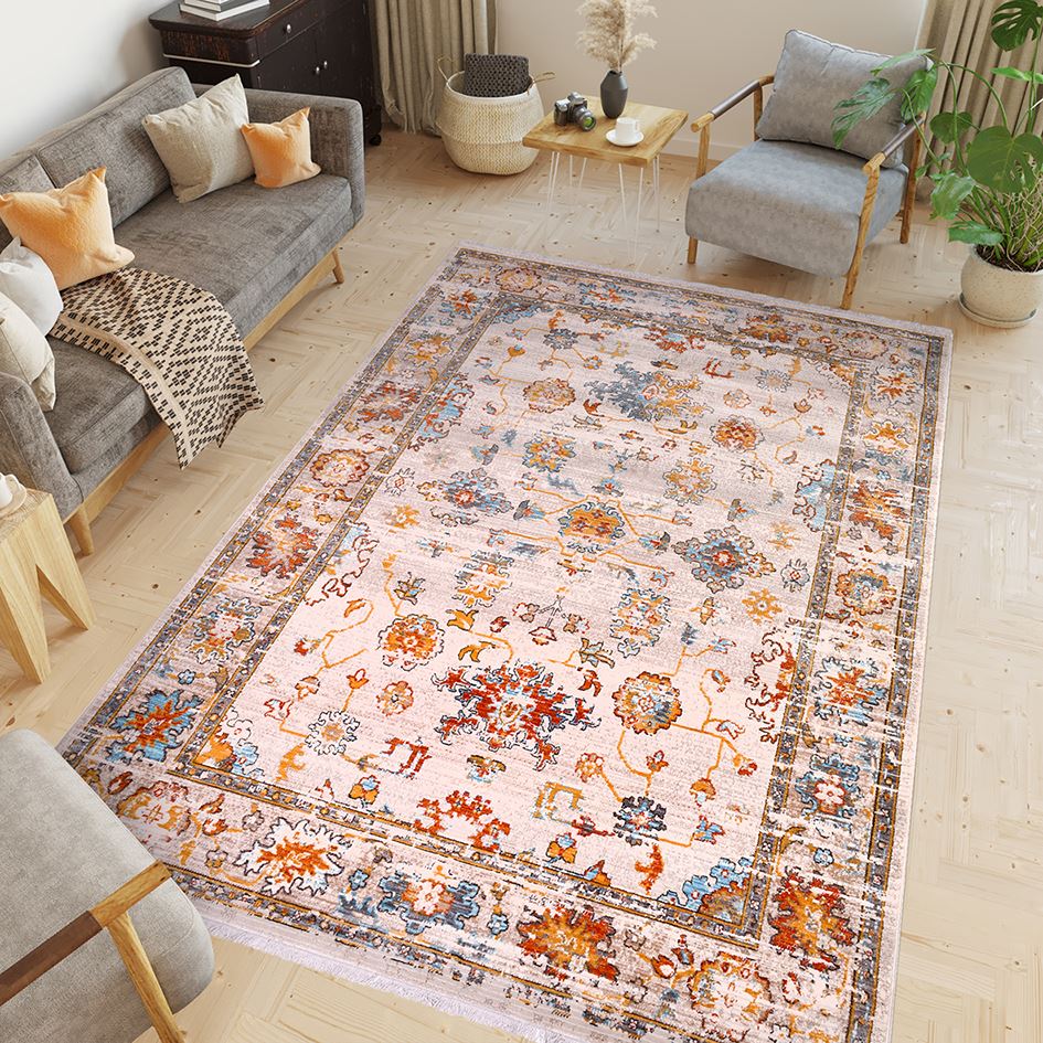 Etnik Desen Modern Salon Halısı - DK99030