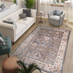 Etnik Desen Modern Salon Halısı - DK99031