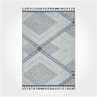 Gri Geometrik Desen Modern Kilim - DK89205