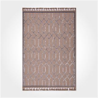 Jut Gri Geometrik Desen Modern Kilim - DK89237