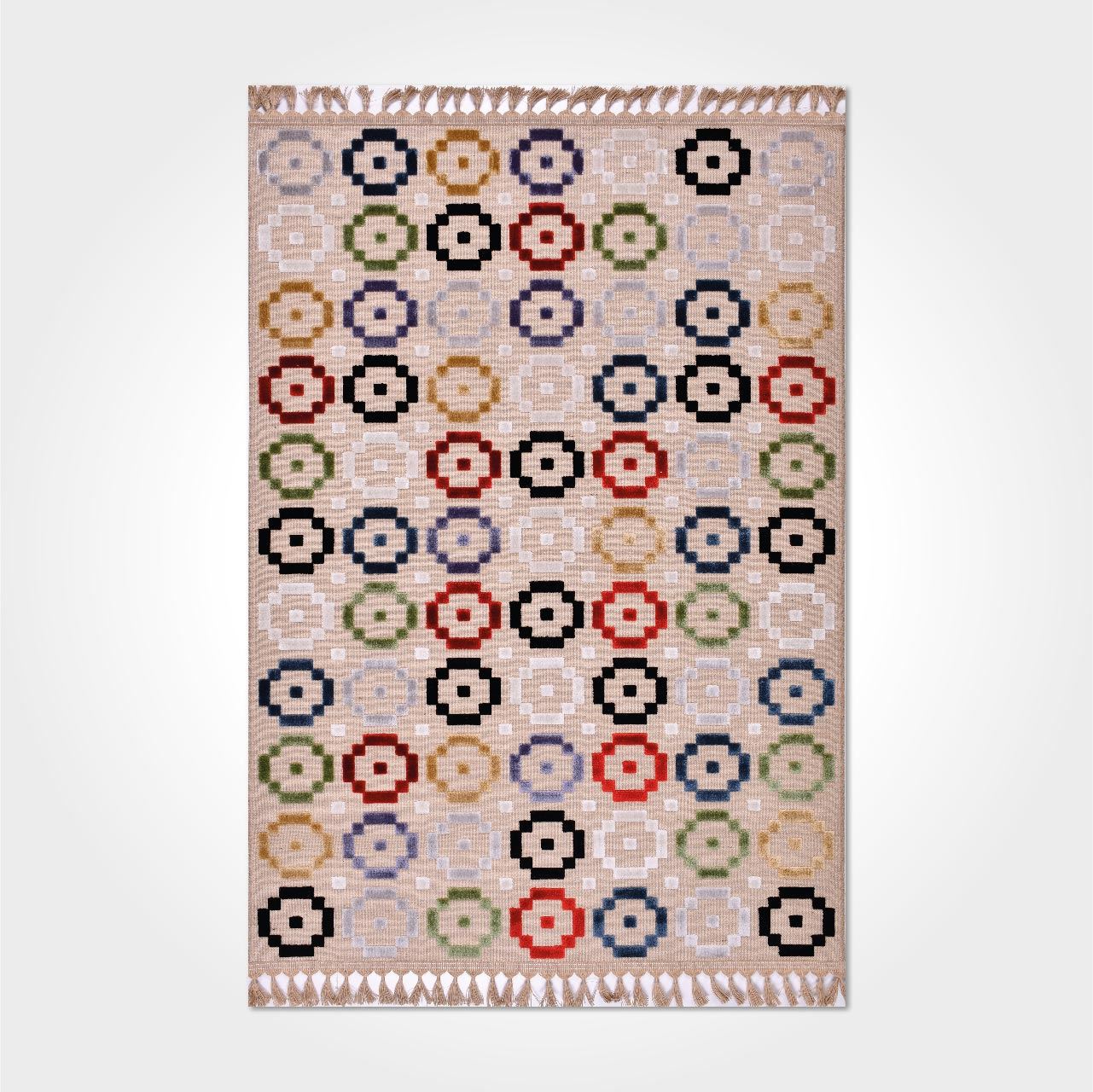 Jut Geometrik Desen Modern Kilim - DK89238