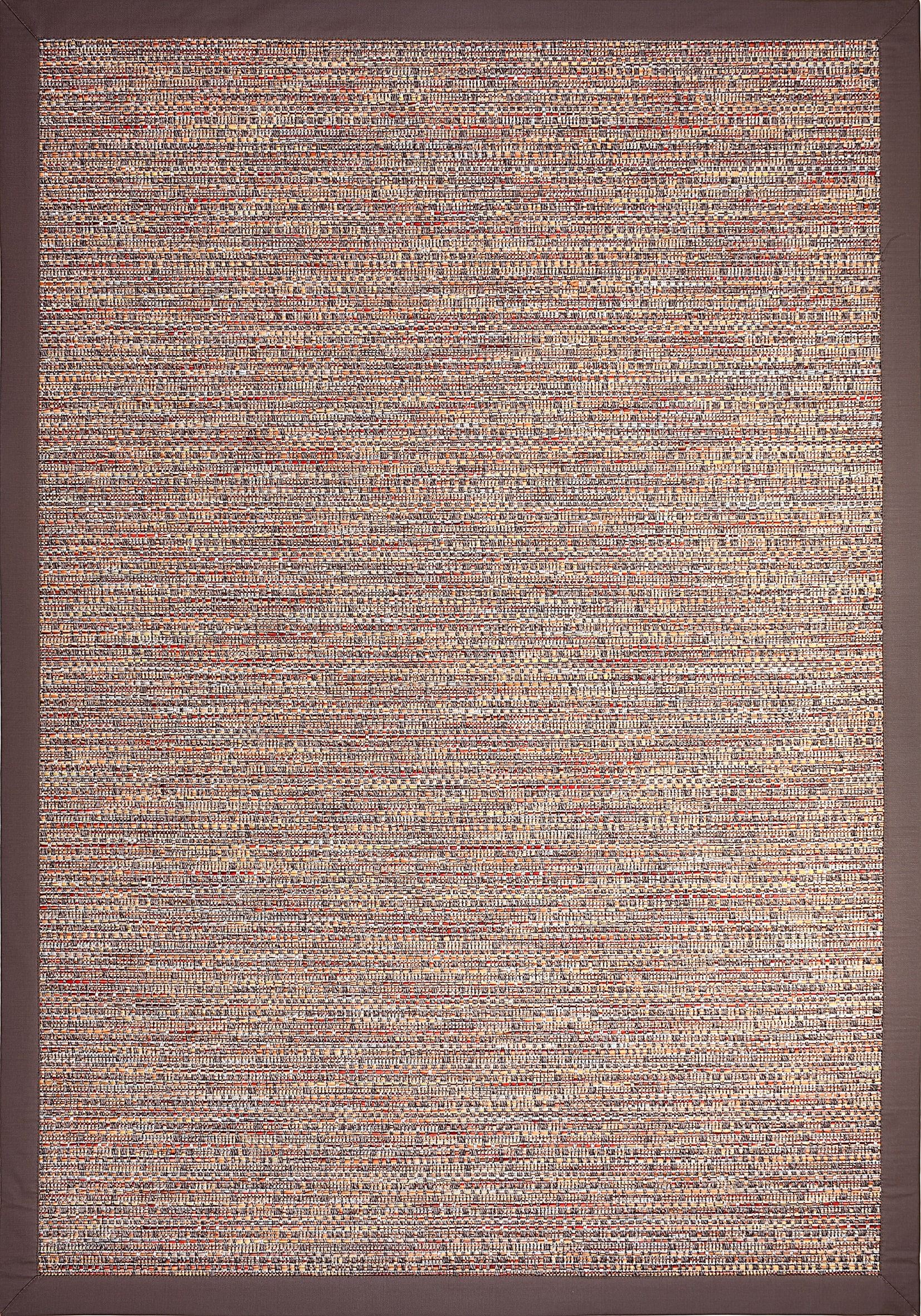Gri Keten Bordür Sisal Halı - DK1565