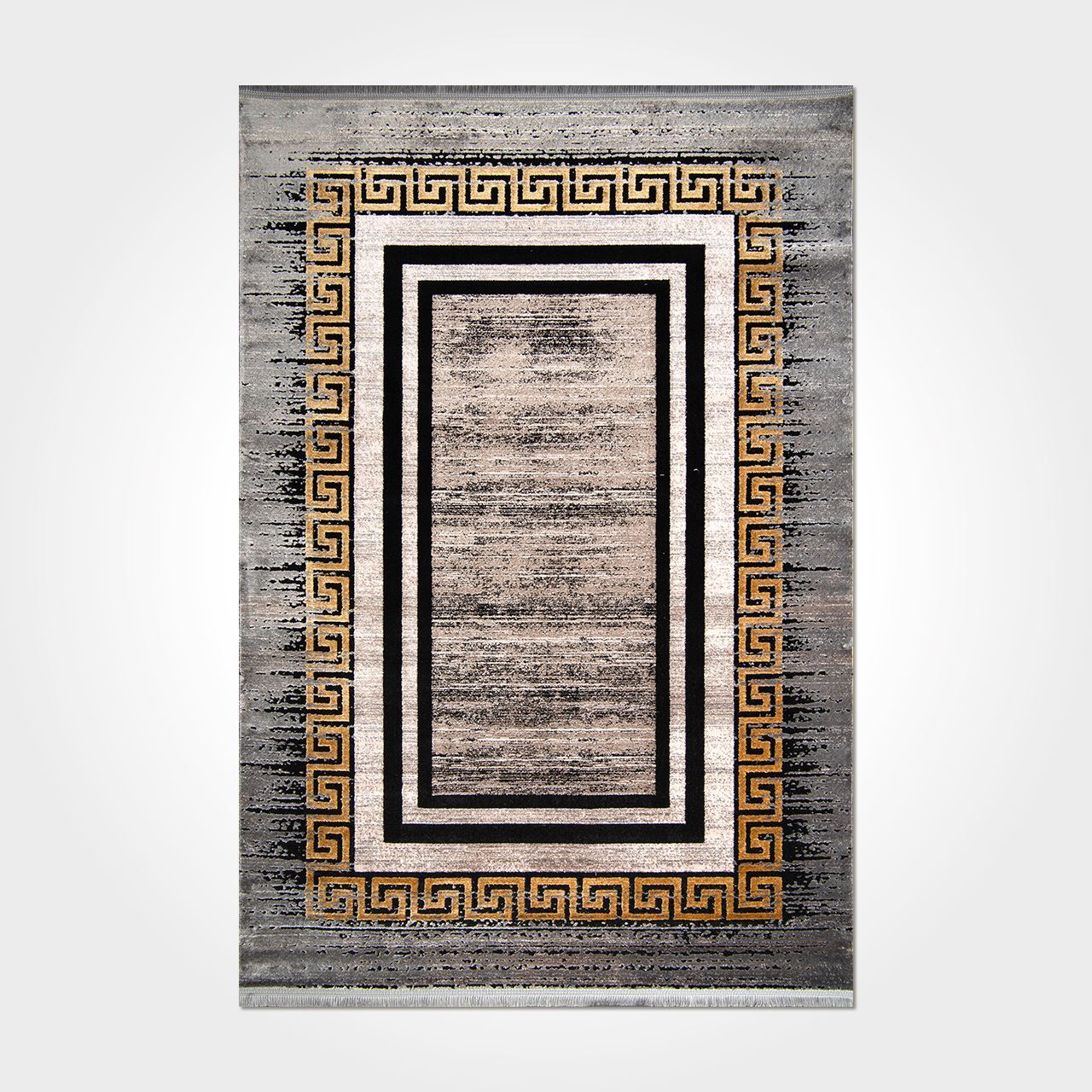 Gold Bordürlü Modern Halısı - DK99912